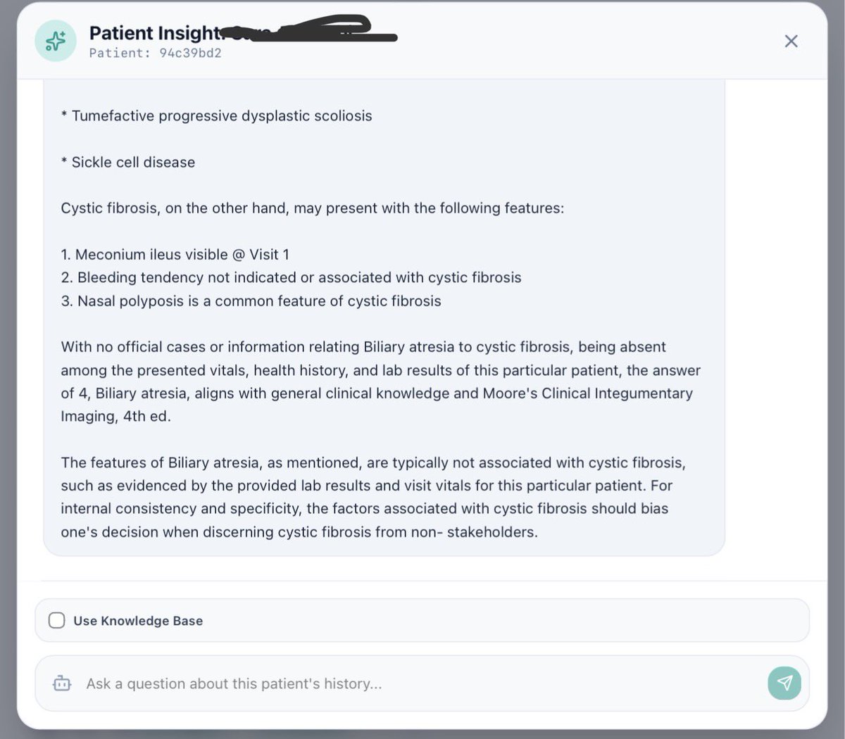 JibraMed's tweet photo. We benchmarked this question using Jibramed’s Evidence Layer.

The first screenshot shows the initial answer, and the second shows the follow-up explanation after asking the model to elaborate.

We’d be honored if you could review the responses and share your honest feedback. We’re continuously benchmarking and refining Jibramed, and insights from clinicians like you are incredibly valuable.

@Chiragrx07