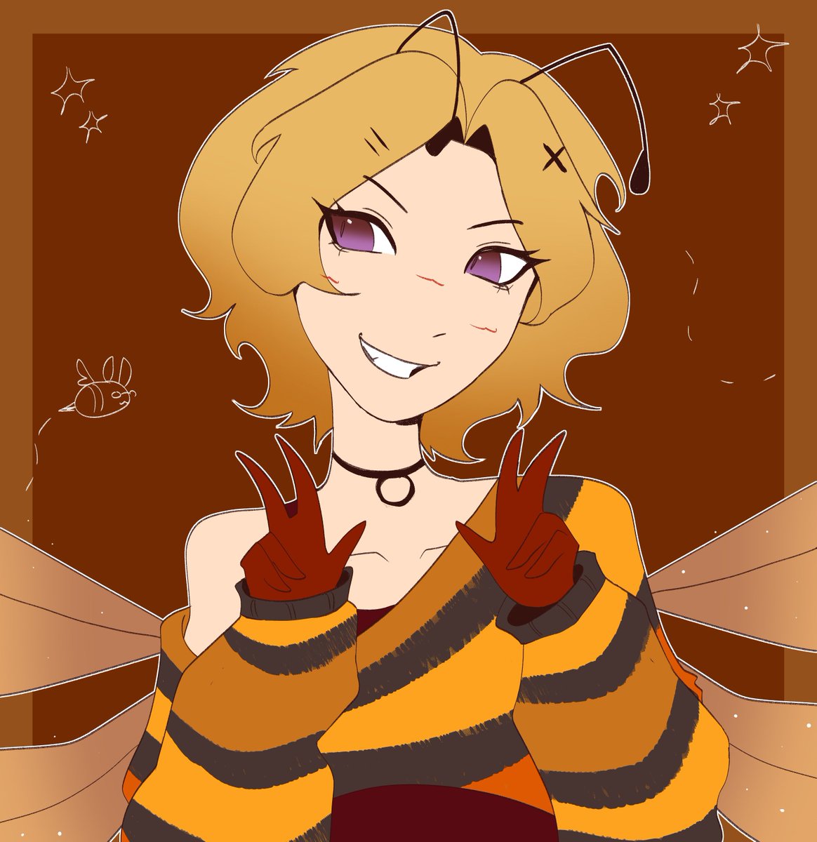 neonbugzz's tweet photo. first artfight attack of the year !!

could’ve done a bit better on the anatomy but lol we move 
oc belongs to jjynse 

#artfight2026 #illustration #digitalartwork #clipstudiopaint https://t.co/P1Wm4VKfhz