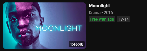 benigois's tweet photo. just so you guys know, Moonlight (2016), Eternal Sunshine of the Spotless Mind  (2004,) and Everything Everywhere All At Once (2022) are all free on youtube right now for your viewing https://t.co/Y70uhx8g0Y