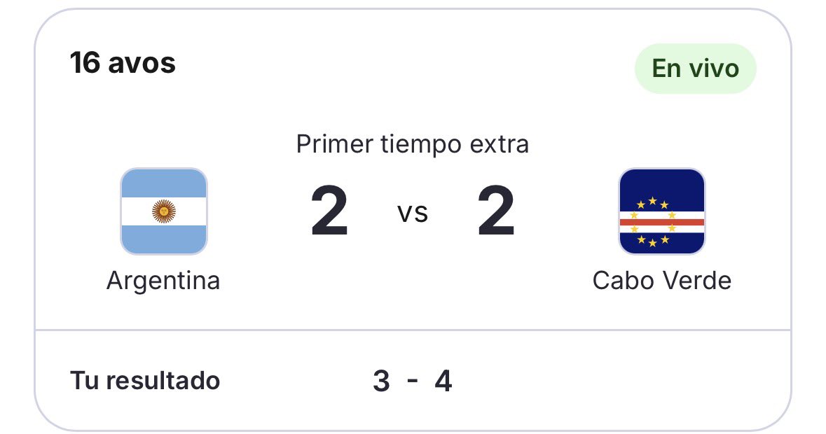 frid_17's tweet photo. Justo hoy modifiqué mi marcador porque decidí creer ✨

#mundialdefútbol2026 #caboverde #argentina #vamoscaboverde https://t.co/5lIH28rEnk