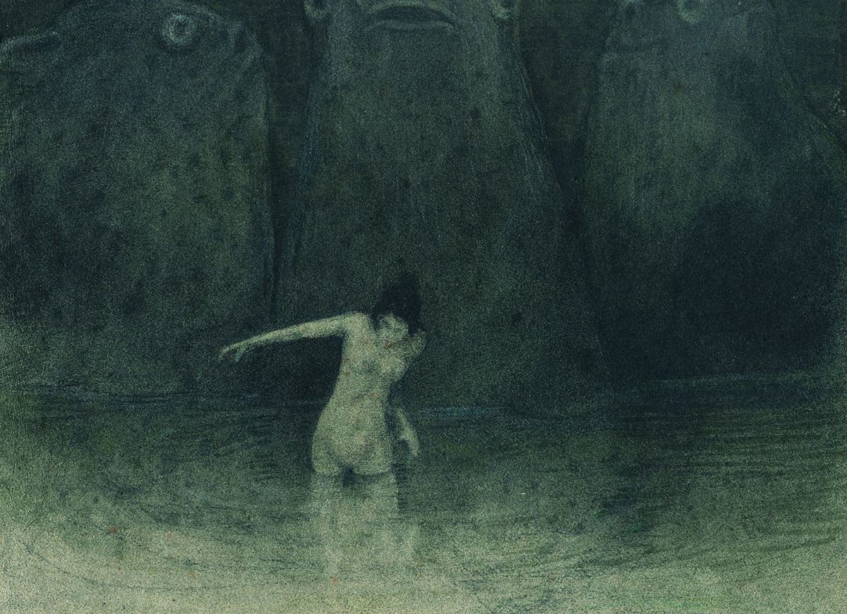 MenschOhneMusil's tweet photo. Alfred Kubin, Der Sumpf (The Swamp), c.1905. https://t.co/YN9OljCgz0