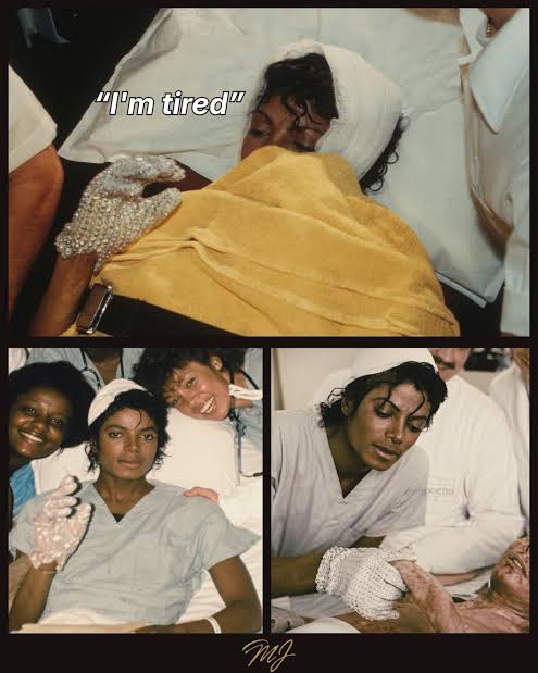 Hanike_B's tweet photo. The saddest part in this scene is that Michael spent so much of his life comforting the very people who couldn't protect him.

It's clear how deeply he loved his mother, but many fans feel she wasn't always able to shield him from the abuse and immense pressures he faced from his childhood to the Victory Tour and even the Pepsi commercial.

Yet, lying in that hospital bed, all he could say was, "It's not your fault."