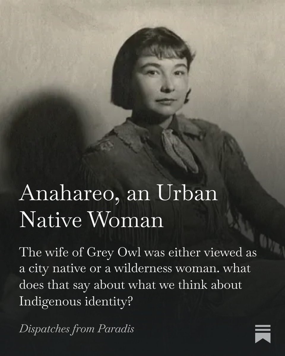 DaniParadis's tweet photo. Anahareo, Gertie Bernard (wife of Grey Owl’s), deserves her own story. https://t.co/UJeGGQCvup https://t.co/yIX69d7lNl