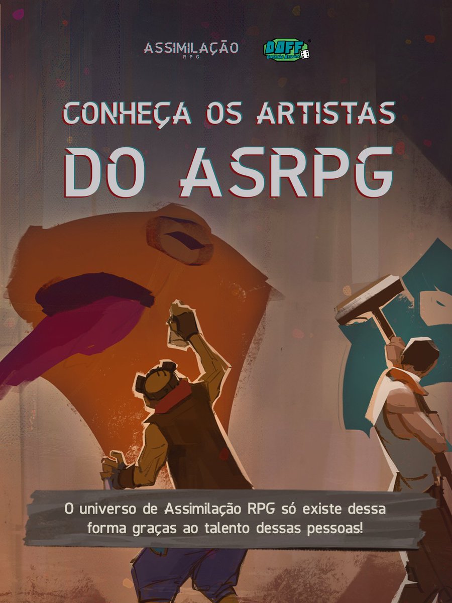 AssimilacaoRPG's tweet photo. A indicação ao Goblin de Ouro na categoria Melhor Arte é o reconhecimento do trabalho de uma equipe que colocou muita criatividade e paixão em cada traço para dar vida ao universo de Assimilação RPG. 

Durante o DOFF estaremos no stand da New Order!

Nosso muito obrigado a todos os artistas que ajudaram a construir esse mundo e a toda a comunidade que acompanha, apoia e faz parte dessa história com a gente. 

#AssimilaçãoRPG #ASRPG