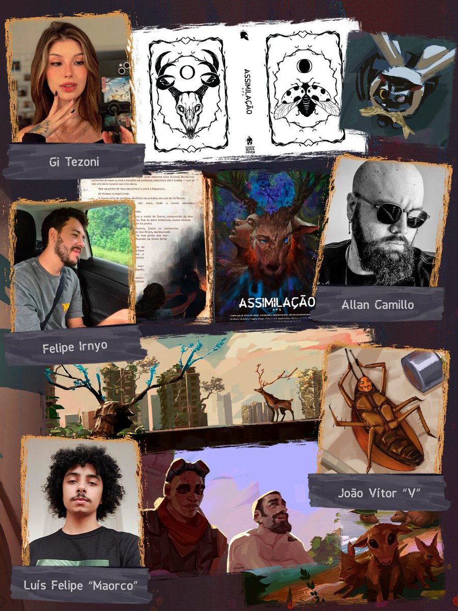 AssimilacaoRPG's tweet photo. A indicação ao Goblin de Ouro na categoria Melhor Arte é o reconhecimento do trabalho de uma equipe que colocou muita criatividade e paixão em cada traço para dar vida ao universo de Assimilação RPG. 

Durante o DOFF estaremos no stand da New Order!

Nosso muito obrigado a todos os artistas que ajudaram a construir esse mundo e a toda a comunidade que acompanha, apoia e faz parte dessa história com a gente. 

#AssimilaçãoRPG #ASRPG