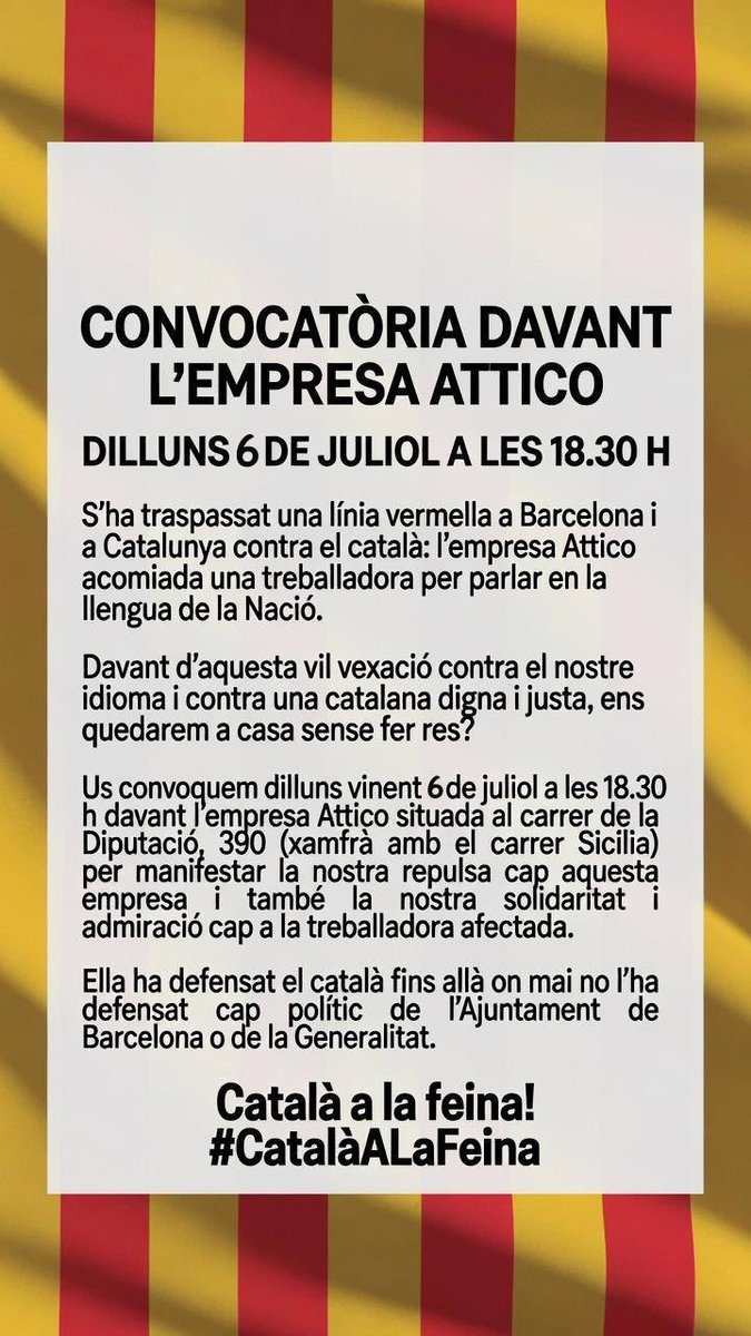 acciopelcatala's tweet photo. Ara fa calor, a l’hivern fred. Encara tenim excuses per no moure’ns i dir prou‼️Qui vindrà? 👇 https://t.co/LKiaFvk3fh