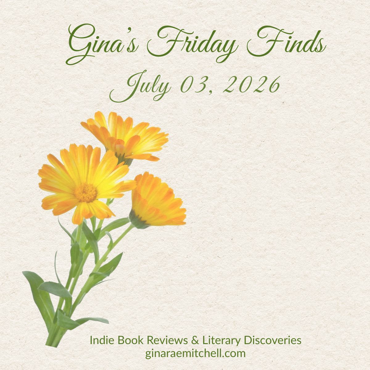 GinaRaeMitchell's tweet photo. Happy Friday! 🌼

This week's #FridayFinds features:

📚 Anne E. Beall as Author of the Week
🚀 Four new book recommendations
🌿 A botanical Friday Find
💬 A Reader Question about books that surprised you

Come discover your next read!

🔗 https://t.co/mFBBZt7xE8 https://t.co/r1NIDsAqpA