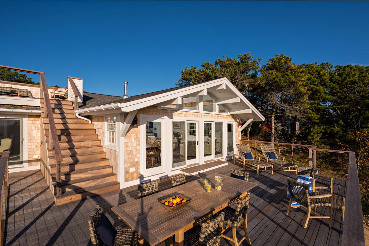 capeassociates's tweet photo. Built for the Cape Cod summer.

This Wellfleet whole-house renovation celebrates outdoor living, coastal texture, and the small details that make a home feel rooted in its setting. The expansive decks invite slow mornings and golden-hour gatherings, while the kitchen brings the Cape indoors with a charming local detail.

Architecture: Peter McDonald Architect
Photography: Dan Cutrona

Discover more about this project: https://t.co/U810nQYWE8

#CapeAssociates #WellfleetMA #CapeCodHomes #CapeCodRenovation #WholeHouseRenovation #CustomHomeBuilder #CapeCodBuilder #CoastalLiving #OutdoorLiving #SummerOnCapeCod #CapeCodArchitecture #HomeRenovation #NewEnglandHomes #Craftsmanship #PeterMcDonaldArchitect #DanCutronaPhotography