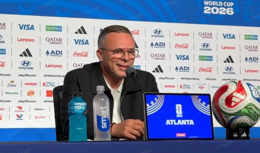 FRMFXtra's tweet photo. 🎙️ Mohamed Ouahbi : 

« À chaque match, nous courons 𝗣𝗟𝗨𝗦 que le précédent. 

Nous avons encore du carburant, car nous savons POUR QUI et POUR QUOI nous jouons. » 🇲🇦❤️ https://t.co/1Jw5aEUD4b