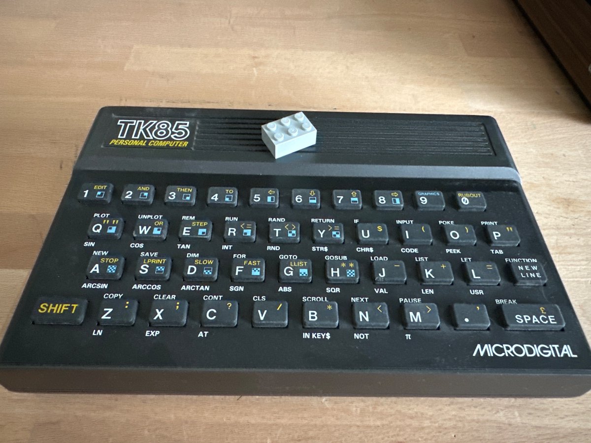 gvenere's tweet photo. @RussianPanda9xx *sigh* this make me feel old. This is a ZX-81 Brazilian clone from the 80’s. I got my first one in ‘82. The second one a couple of months later after I opened the first to see what was inside. A career in the making :D https://t.co/OyGbPM7usJ