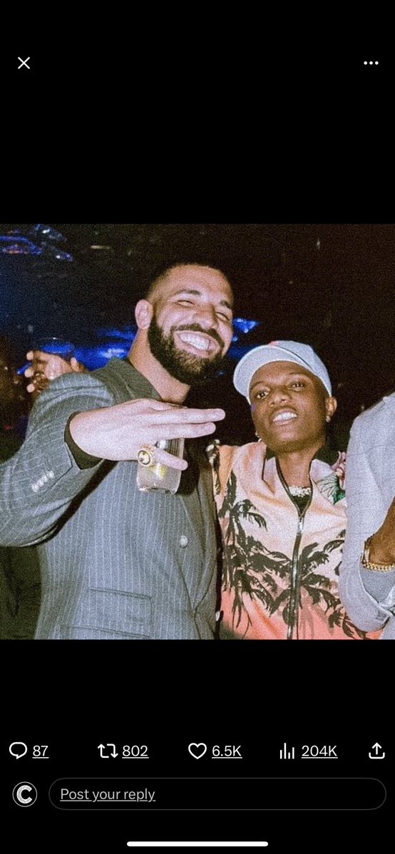 chartradar_'s tweet photo. Wizkid &amp; Drake’s “Come Closer” is the oldest song on the Apple Music Nigeria chart, extending its run to nine consecutive years.

— Wizkid is the first Nigerian artist, and Drake the first foreign artist, to achieve this feat with a single song. https://t.co/Irc5Wd3ioC