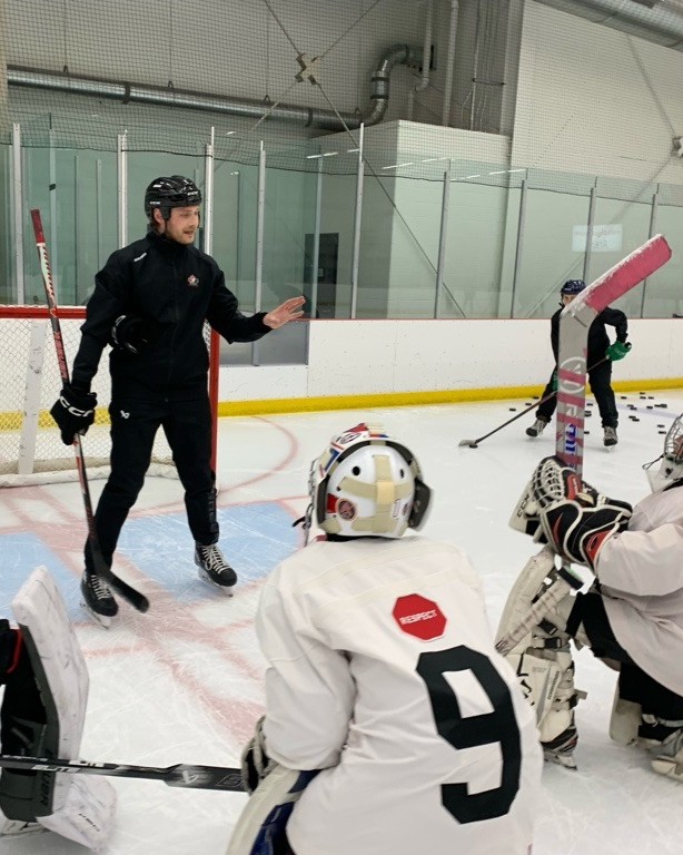 WEARERINK's tweet photo. Our player and goalie development coaches Jeremy, Nathan, and Gianluca headed to Calgary last week to take part in Hockey Canada skills training! Always learning, evolving, and bringing back new tools to help our athletes grow 📈 https://t.co/kTO9CRAxSx