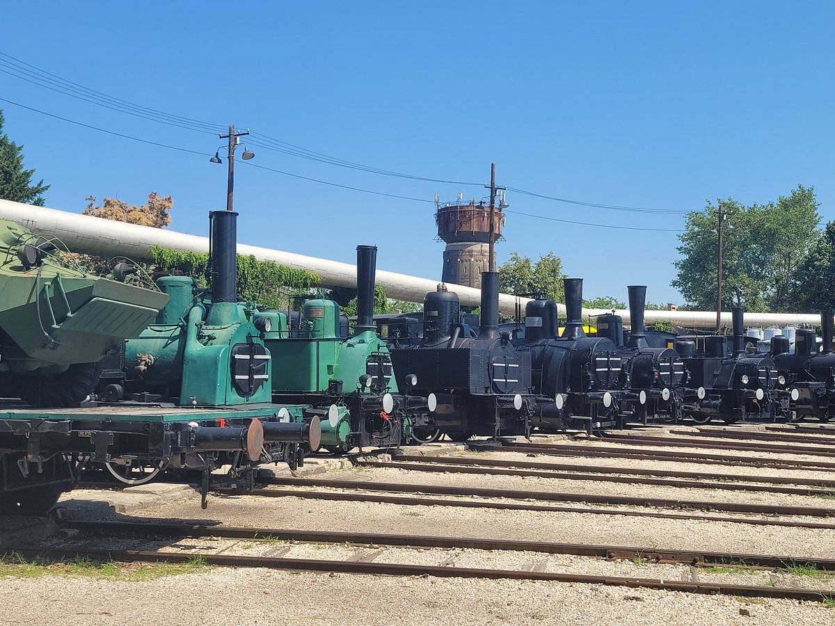 THR_Shrek's tweet photo. whilst away in budapest 
I did wonder off to the largest open air rail museum in Europe for a few hours and to take in the variety of rolling stock within the grounds, from little tank engines to the giants like the Class 301 and the Class 520 Kriegsloks https://t.co/9qrNq77OYi