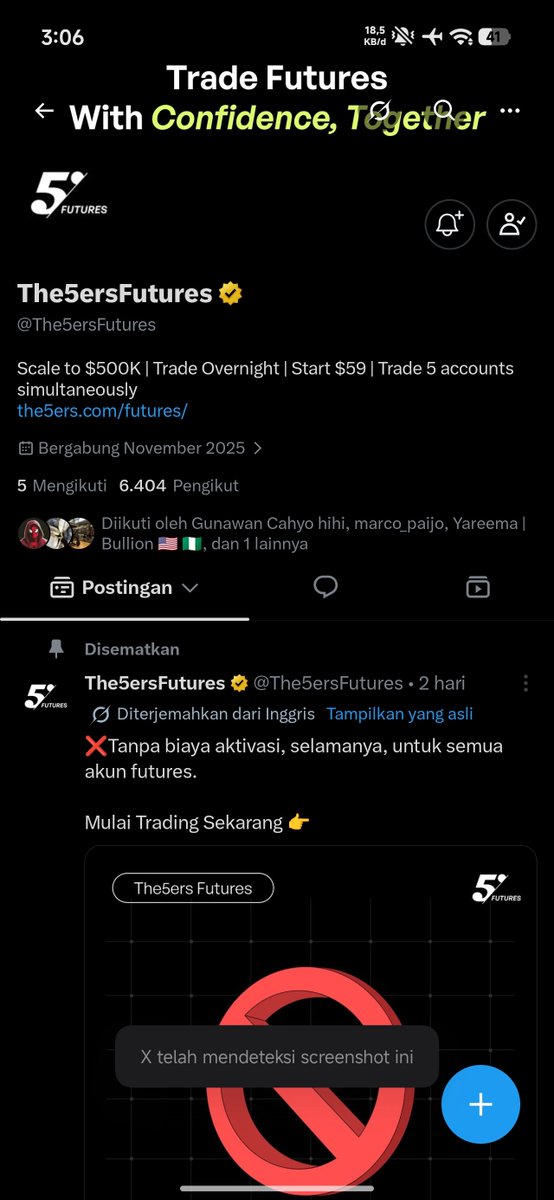 BHandcok's tweet photo. @PropFirmMatch @The5ersFutures I Will Win 🔥 @henbandri17231 @di https://t.co/WUDMneIJdS