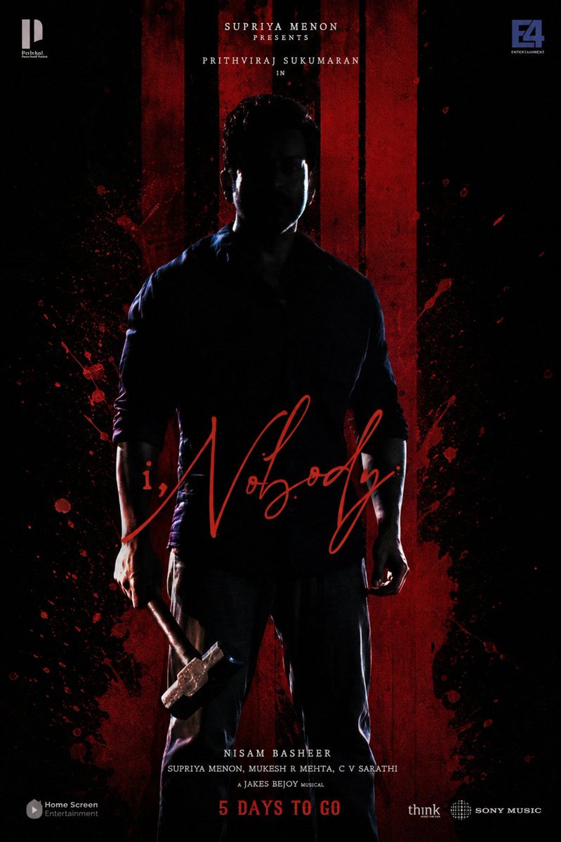 Abbas_Anwar_'s tweet photo. A Simple Design for #INobody 🏦

Just 5 Days to Go! In cinemas worldwide on July 9th! ⚡🌪️

@PrithviOfficial @PrithvirajProd @E4Emovies @jakes_bejoy @Poffactio #PrithvirajSukumaran 

Malayalam | Tamil | Telugu https://t.co/bOfj1QbuvQ
