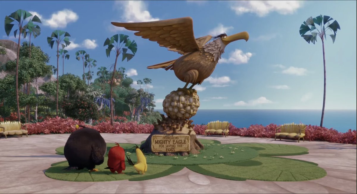 Wait I just thought, a funnier version of this joke could be something him saying "uh Mighty Eagle. He saved all the eggs from the Pigs once, did you not see the