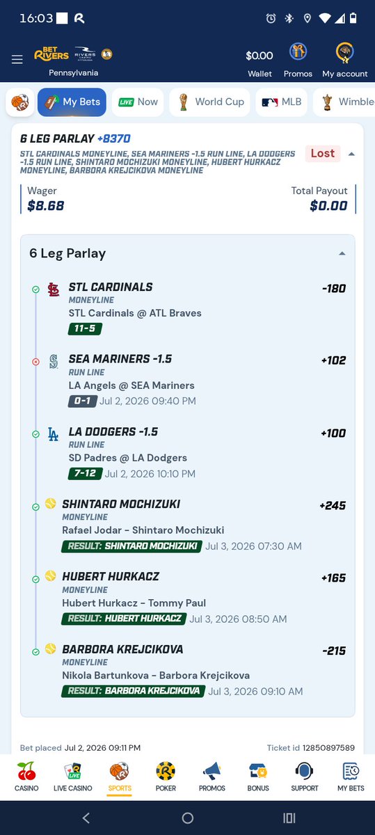 busse50's tweet photo. This is what pain looks like #parlay @BetRivers https://t.co/PXeYd4hFeg