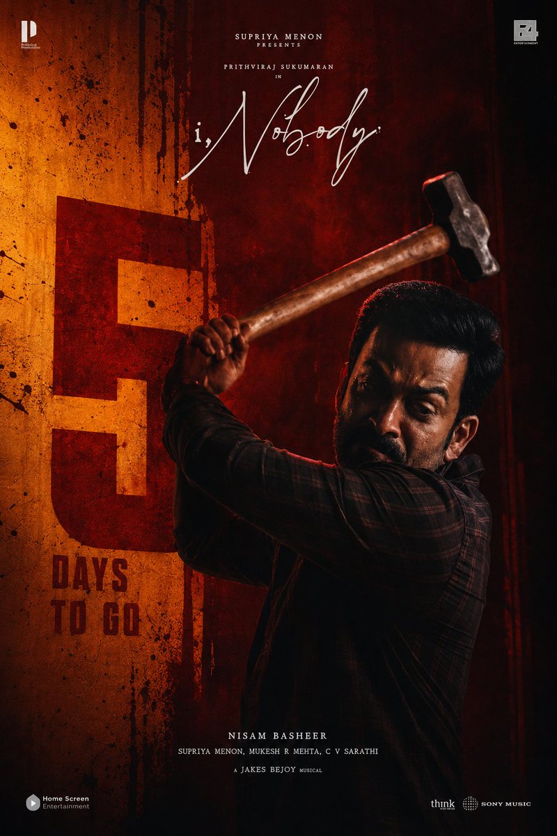 Abbas_Anwar_'s tweet photo. A Simple Design for #INobody 🏦

Just 5 Days to Go! In cinemas worldwide on July 9th! ⚡🌪️

@PrithviOfficial @PrithvirajProd @E4Emovies @jakes_bejoy @Poffactio #PrithvirajSukumaran 

Malayalam | Tamil | Telugu https://t.co/bOfj1QbuvQ