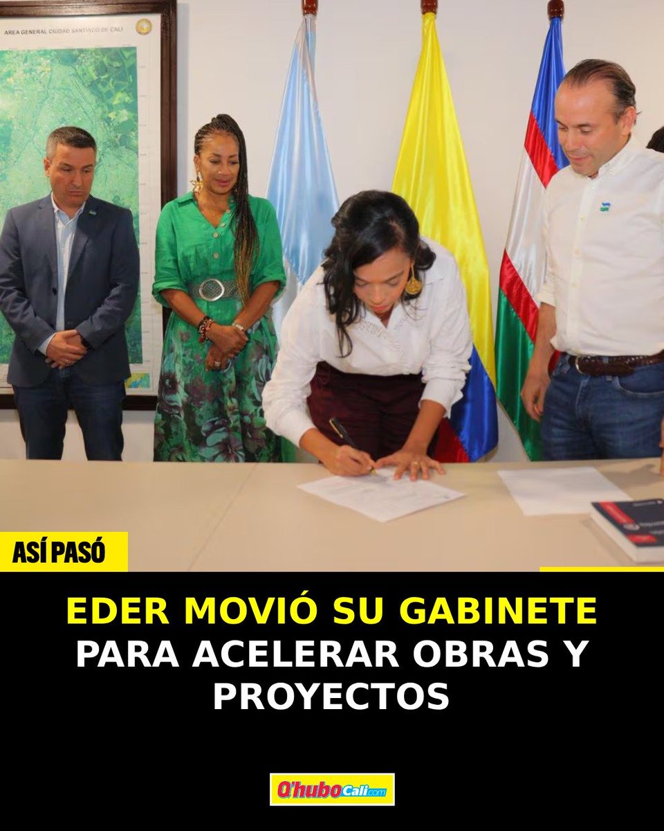 QhuboCali's tweet photo. 🚨 Eder movió su gabinete para acelerar obras y proyectos en Cali. Siete nuevos funcionarios asumieron cargos.
Más detalles en https://t.co/AwXlfWVDfs
#AlejandroEder #QhuboCali https://t.co/BcBXTQvWP1