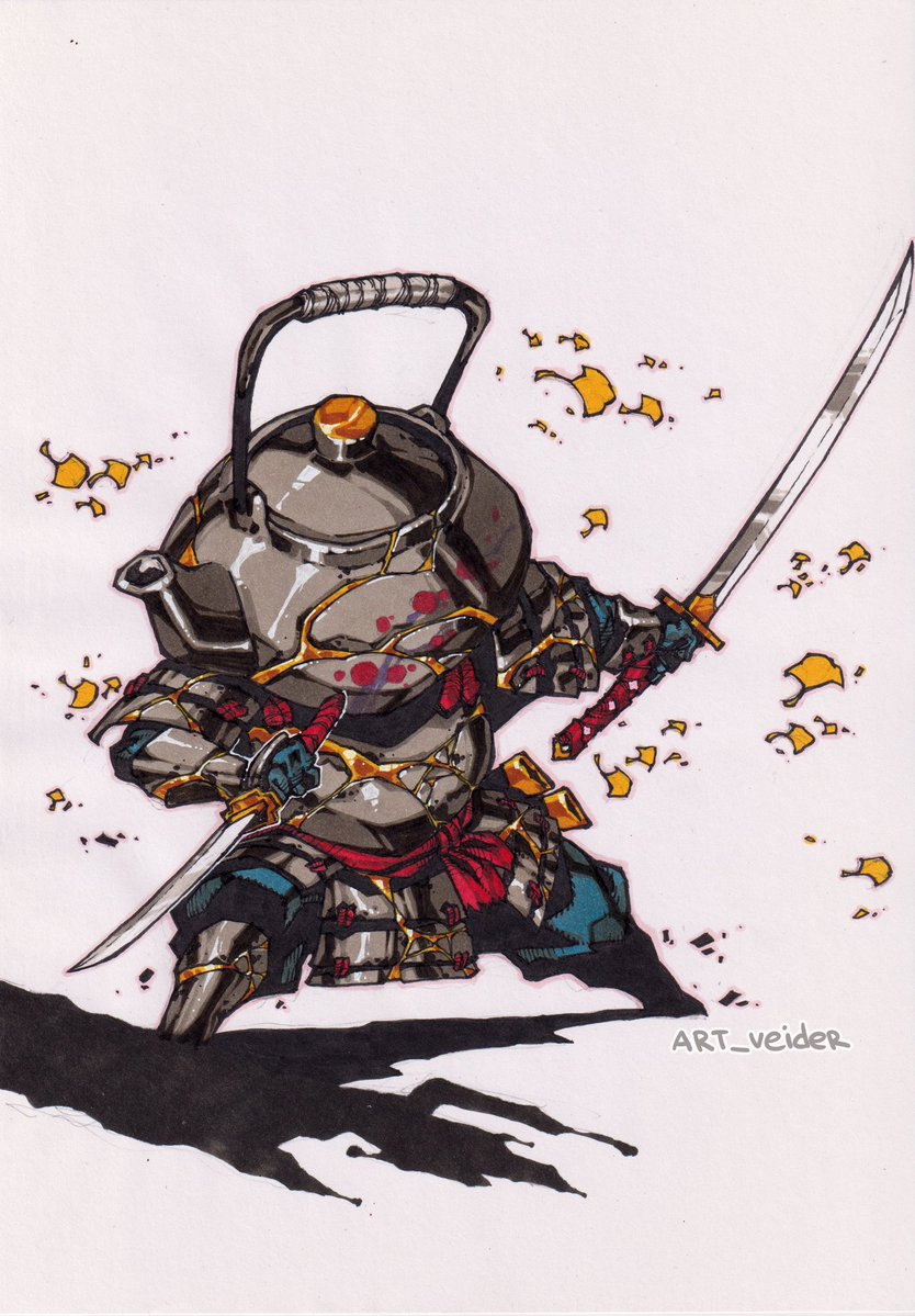 artveider's tweet photo. Kintsugi Teapot #art #character #draw #fantasy #sketch https://t.co/CJNUAhc3Hi