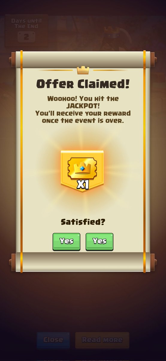 Justin___67's tweet photo. Thanks @ClashRoyale https://t.co/qi8jLnenMA
