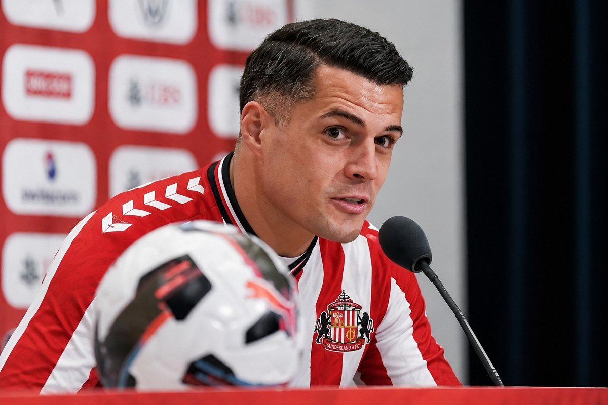 declanstar1's tweet photo. 💣🚨 Granit Xhaka after rejecting a move to Chelsea.

🗣️ "I respect every club, but Sunderland believed in me from day one. The fans have given me everything, and I feel at home here."

🗣️ "We finished 7th while Chelsea finished 10th last season. Wouldn't that be a downgrade? At Sunderland, we're building something exciting, and I want to be part of that journey rather than start over somewhere else."

🗣️ "For me, loyalty still matters. I'm not chasing another move when I already believe in the project I'm part of."

🗣️ "And you know... Arsenal will always have a special place in my heart. Why would I ever want to make Arsenal fans unhappy? ❤️