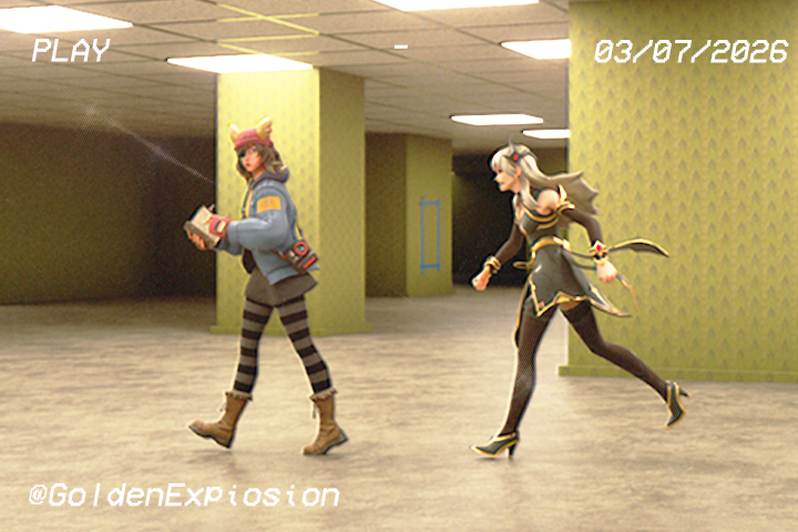 GoldenExpIosion's tweet photo. How do they end up in these situations? 
#FortniteArt #SkyeFortnite #LexaFortnite https://t.co/IgrQk7jgBo