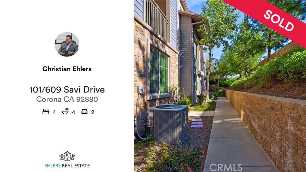 caehlers's tweet photo. 🛌 4 🛀 4 🚘 2
📍 101/609 Savi Drive, Corona, CA, 92880

My latest sale on RateMyAgent.
CA Real Estate Broker 01246292
https://t.co/kTxWejWITm

...
#ratemyagent #realestate #Ehlers_Real_Estate https://t.co/Ba1hju3rSk