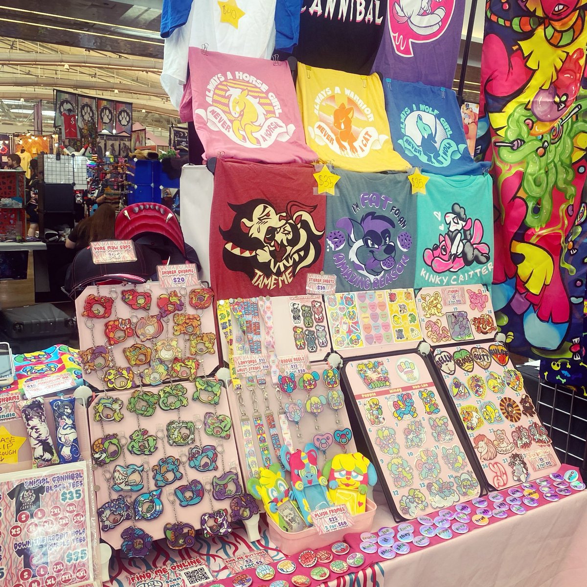 aisuart's tweet photo. AISU ART IS OPEN FOR BUSINESS ALL WEEKEND LONG AT #ANTHROCON! come by table K20 in the dealer's den and check out my new donkey TF sequence prints, nostalgia pals plush frames, kink dakis, and more!!! #AC https://t.co/7CpefFSZRJ