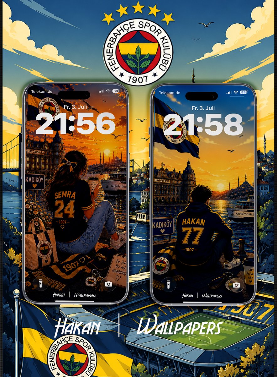 delidivaneFB's tweet photo. 💛💙 İsmin ve numaranla tamamen sana özel bir Fenerbahçe duvar kâğıdı ister misin?

❤️ Beğen
🔁 RT yap
👥 Bir Fenerbahçeli arkadaşını etiketle
💬 İsmini + forma numaranı yorumlara yaz.

Elimden geldiğince herkese hazırlamaya çalışacağım. 🙏💛💙

Şimdiden keyifle kullanmanız dileğiyle. 📱✨
#Fenerbahçe #FenerbahçeSK #DuvarKağıdı #Wallpaper #Kadıköy #Haydarpaşa #1907 #SarıLacivert #iPhone #Android #HakanWallpapers