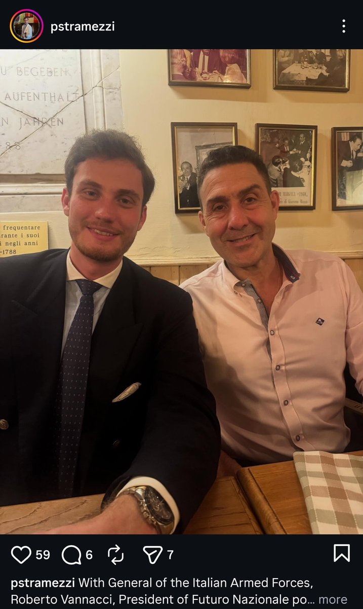 9spdv2's tweet photo. Perché il generale Vannacci era ad una cena ristretta con Pietro Stramezzi, noto propagandista russo? 

Qualcuno dei nostri media ha intenzione di indagare? @lucatelese @lucianocapone @Ivan_Grieco @repubblica @Corriere https://t.co/Ceh3ITOu2E