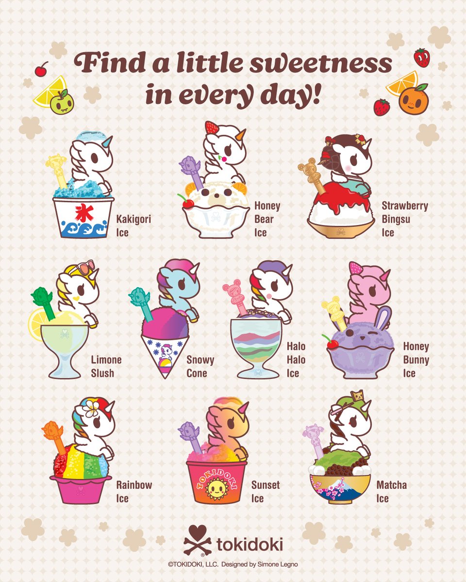 tokidoki's tweet photo. Comment which is your favorite! 🍧💗
#tokidoki https://t.co/fdfNTNUbW0