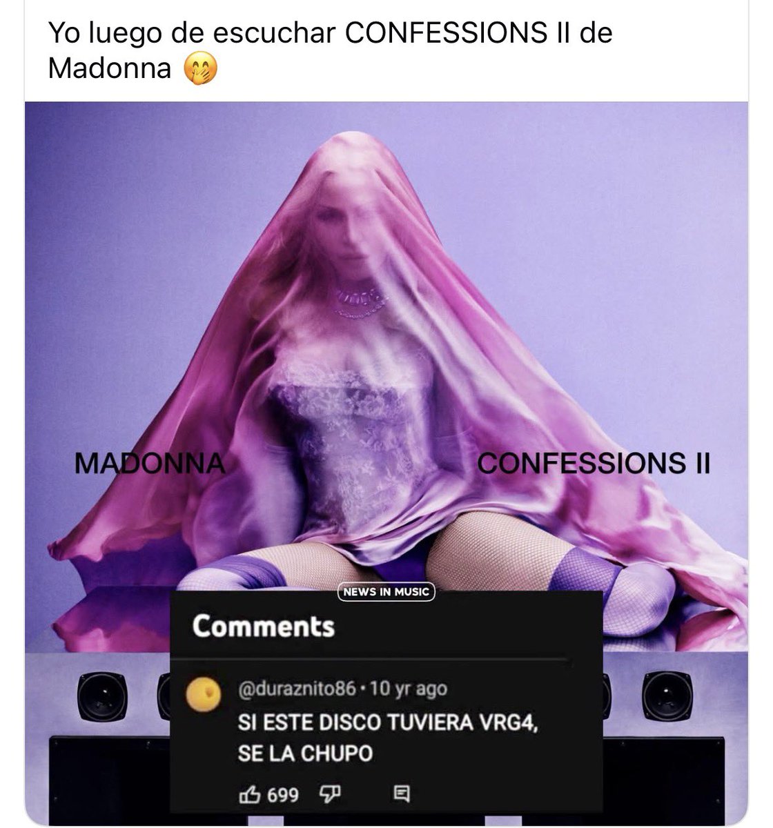 IAmFergioBC's tweet photo. Yo en estos momentos #madonna #confessions2  que álbum en serio!!! https://t.co/w9RzzRFZTI