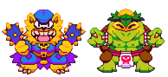 pixelteriyaki's tweet photo. BIGG ENEMIES! (or bosses) it's undecided yet. https://t.co/7p8yxk9JtL