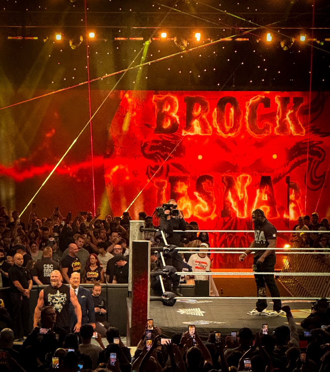 MissKatiesss's tweet photo. @Obaofwwe and @BrockLesnar at #BoardwalkHall… so glad I got to see this one live. Almost too much at once 😩 

#wweraw #brock #oba #wwe #atlanticcity #AC @WWE https://t.co/lu5qJRcvYh