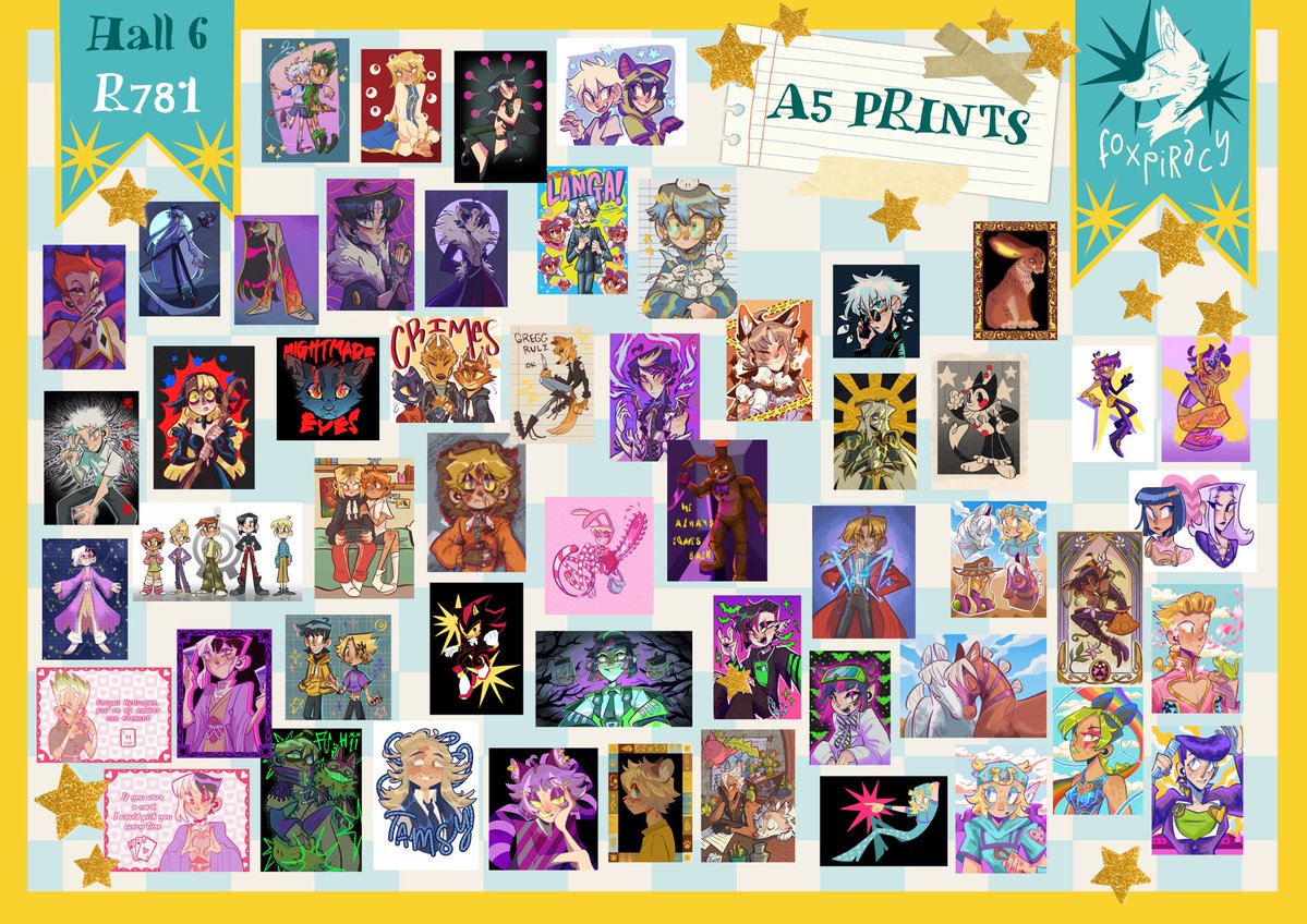 foxpiracy's tweet photo. HELLO! I know it's a little bit late but here's my catalog for Japan Expo Paris 

I will be at Hall 6, booth R781 with @_yumenari :D 

This is all I will be bringing! pls feel free to dm me if you have any doubts or are interested in anything ⭐️

#JapanExpoParis #JapanExpo2026 https://t.co/4MI29nbnN8