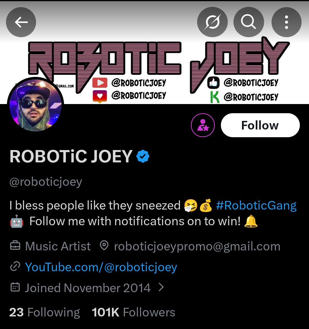 subucut07's tweet photo. @roboticjoey has 100K+ followers, yet every post is the same: "Like, Repost & Follow for a tip."

I haven't seen any genuine proof that anyone has actually been tipped.

@roboticjoey, if you've really helped people, show the proof. I'll publicly apologize and admit I was wrong.

Until then, stop blindly supporting empty promises.