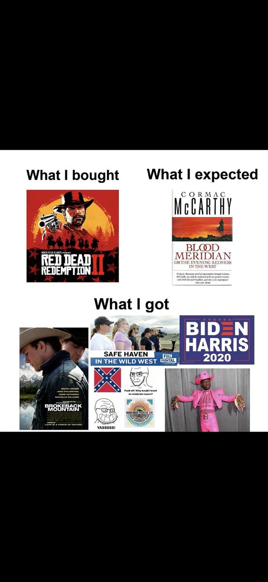 AngloMan1488's tweet photo. @wesleytypes RDR2 is shit because its a retard leftists idea of what the wild west was like https://t.co/yzfUSSRKja