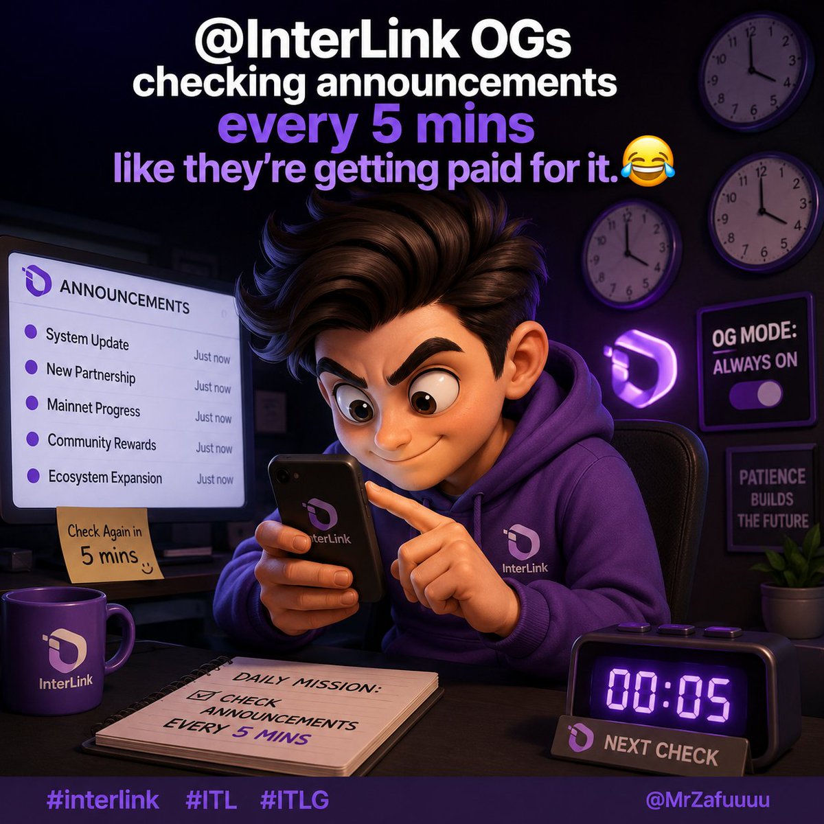 MrBilal15880720's tweet photo. @InterLink OGs checking announcements every 5 mins like theyβre getting paid for it. π
#interlink #ITLG #ITL #MemeForinterlink
@MrZafuuuu https://t.co/LCMzJswsFl