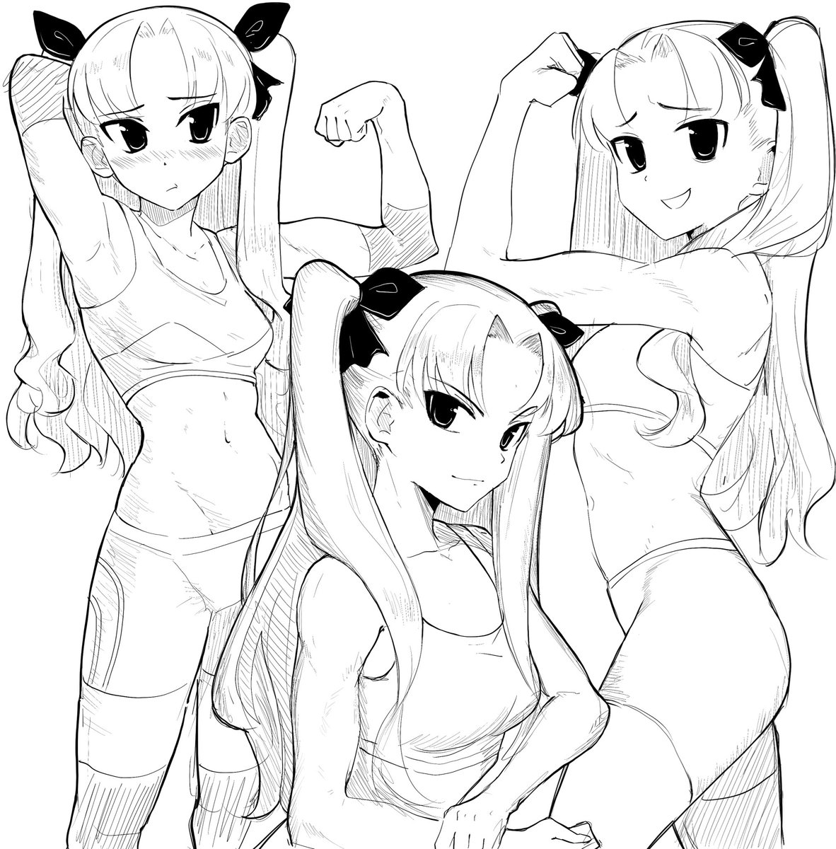 Ukatpo's tweet photo. Rin Tohsaka Flexing! For @liddellfamily thanks a bunch for commissioning me! https://t.co/uPCawpm18R
