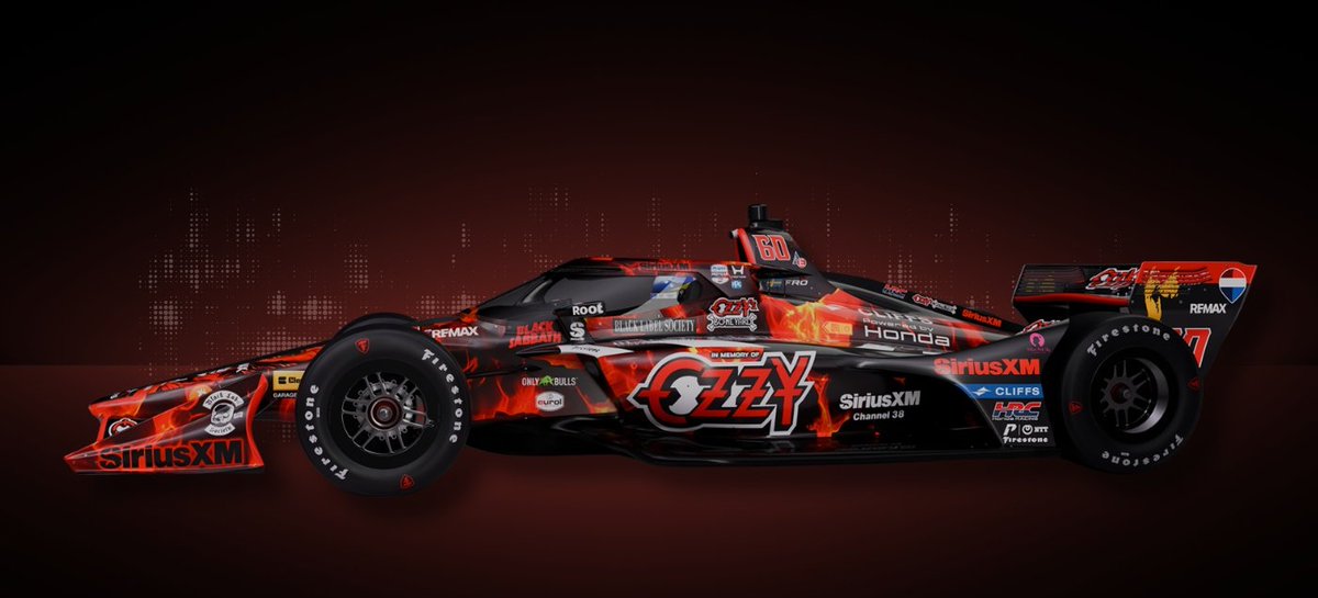 TheHardCompound's tweet photo. Some of Indy 500 winner @FRosenqvist's @SIRIUSXM liveries have been superb, and it's great to see The Prince Of Darkness @OzzyOsbourne once again immortalised on the #60 @MeyerShankRac Chevy at Mid-Ohio this weekend.
@OzzysBoneyard hits the track 🤘
#raceweek #ozzy #indy https://t.co/NubvOQfz2q