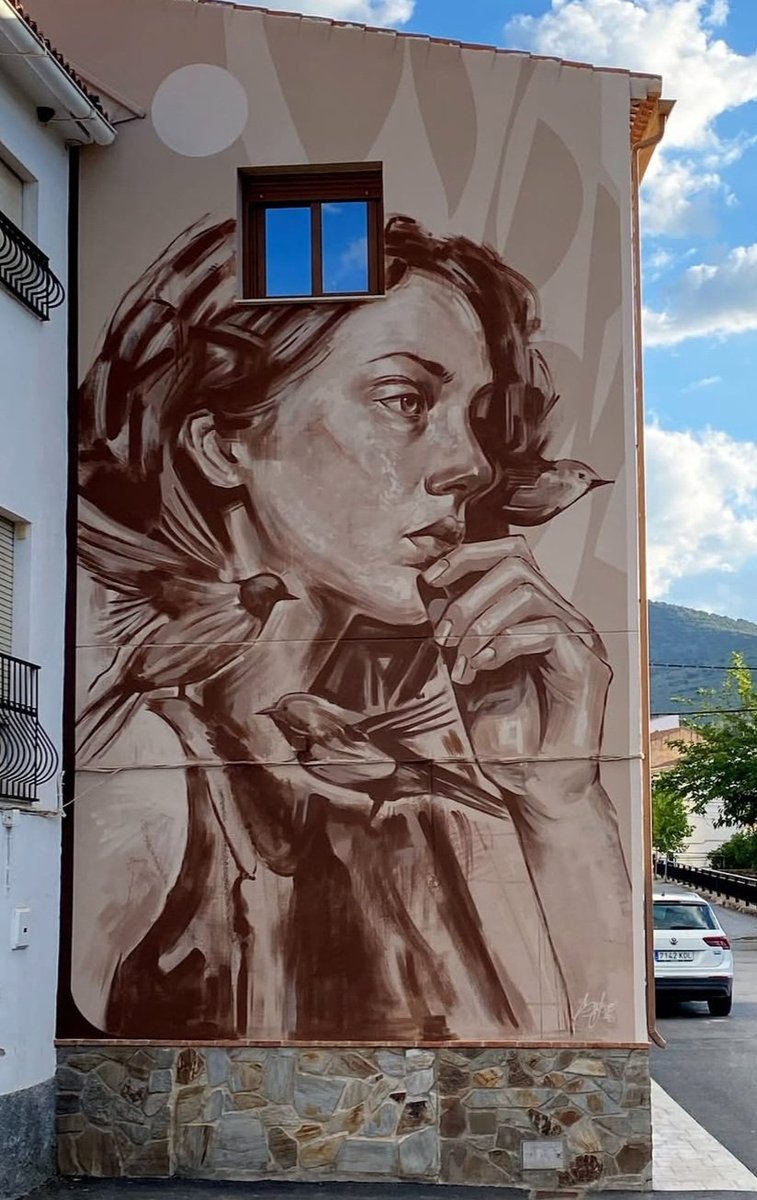 nouatre's tweet photo. Bonsoir 👀
#streetart. #urbanart. #mural 
By : Sake Ink https://t.co/LfpSpaj6XU