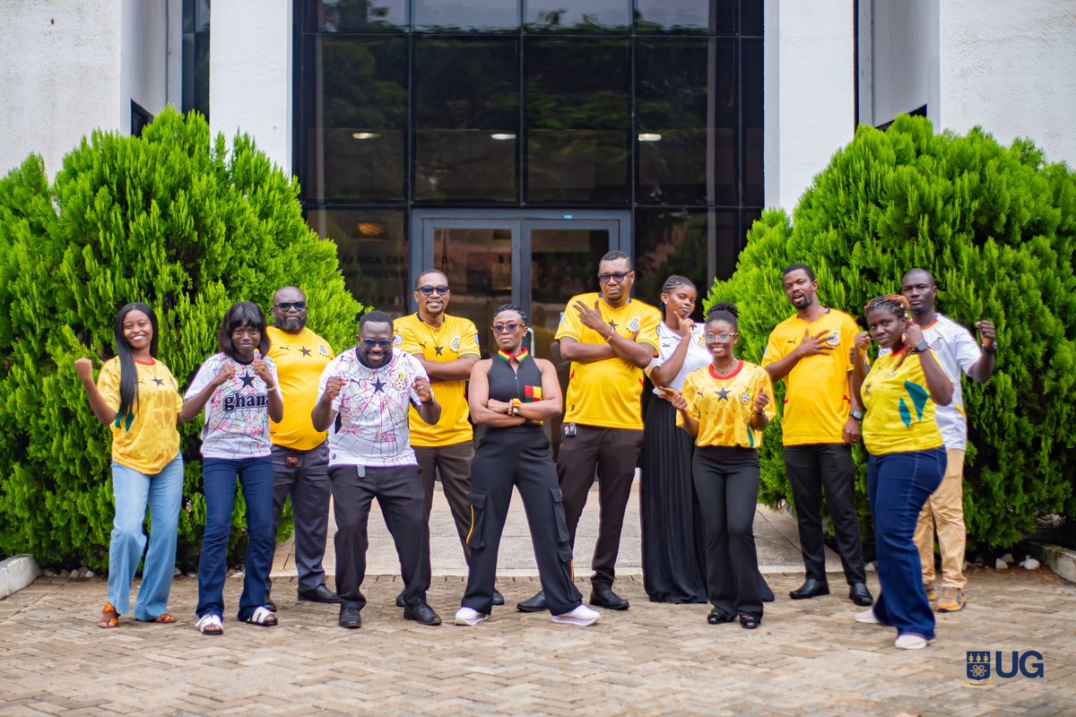 UnivofGh's tweet photo. Another game day, another chance to rally behind our own. π¬ππ¬ππ¬π
Go, Black Stars! Make Ghana proud!!!
#IntegriProcedamus
#WorldCup26
#FIFAWorldCup
#BlackStars
#UGCommunity https://t.co/JUptLMntlX