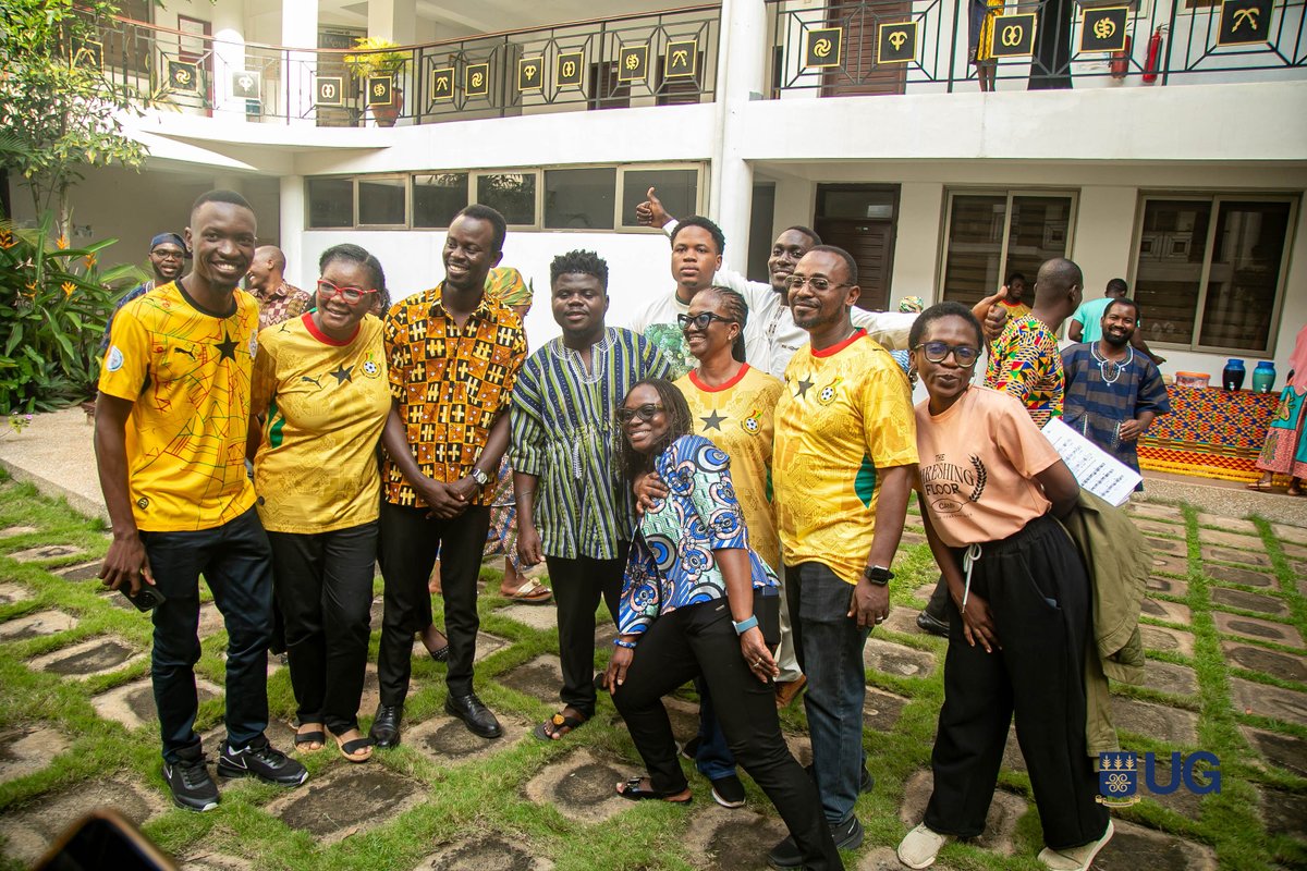 UnivofGh's tweet photo. Another game day, another chance to rally behind our own. π¬ππ¬ππ¬π
Go, Black Stars! Make Ghana proud!!!
#IntegriProcedamus
#WorldCup26
#FIFAWorldCup
#BlackStars
#UGCommunity https://t.co/JUptLMntlX