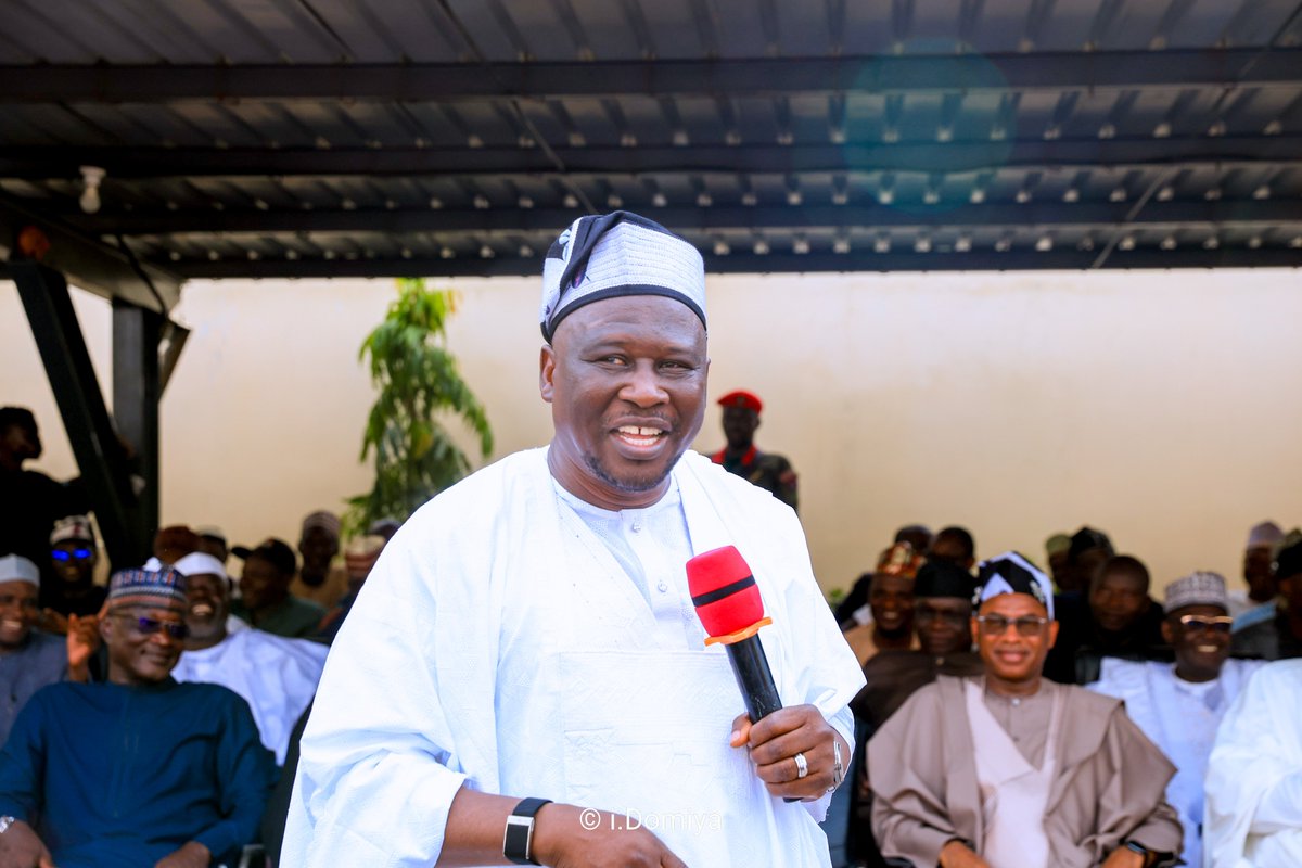 GovernorAUF's tweet photo. Today in Madagali, I met with party leaders, elders, youths, women, and other stakeholders to listen, engage, and chart the way forward for our people.

I also formally introduced our APC gubernatorial candidate, Tijjani Galadima, to the sons and daughters of Madagali and we are confident in his capacity to build on our shared vision for a stronger Adamawa.

Our strength lies in unity, consultation, and purposeful leadership. We will keep building a peaceful, prosperous, and inclusive Adamawa for all.