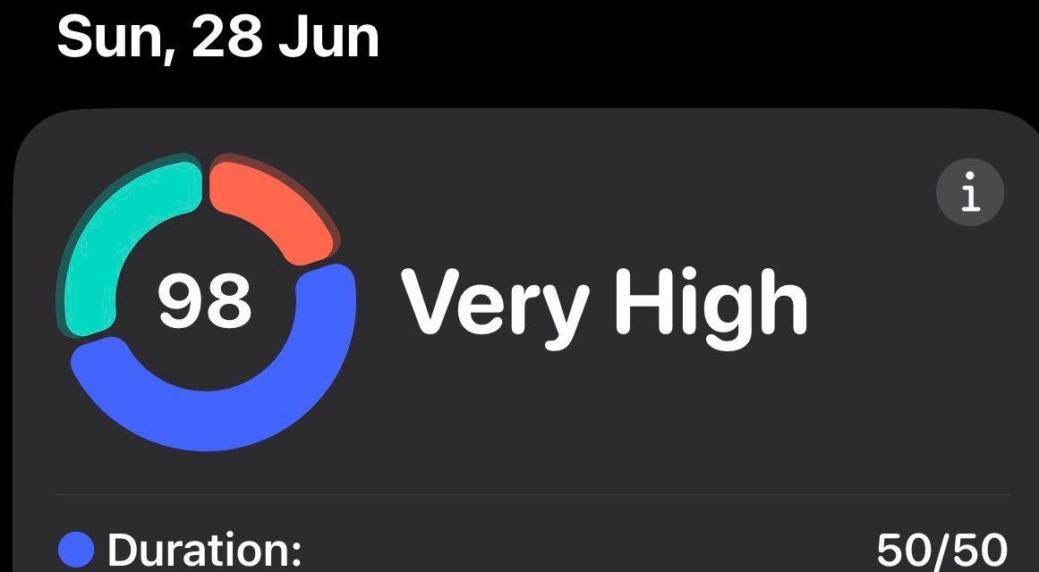 Bal_Butterfly's tweet photo. A new fitness watch confirmed something I’d been hoping wasn’t a fluke …

98% sleep score🎉

Turns out, good sleep isn’t something you measure. It’s something you build.

Tomorrow, I’m sharing the first article on the habits that helped me get here on Substack (where I won’t be limited by 280 characters😅).

Please “subscribe” to my Substack to read the article and many more interesting ones to follow👇🏼

https://t.co/kenanl3OOv

If you’ve ever wished you could wake up feeling genuinely rested, come join me.🙌🏼🦋