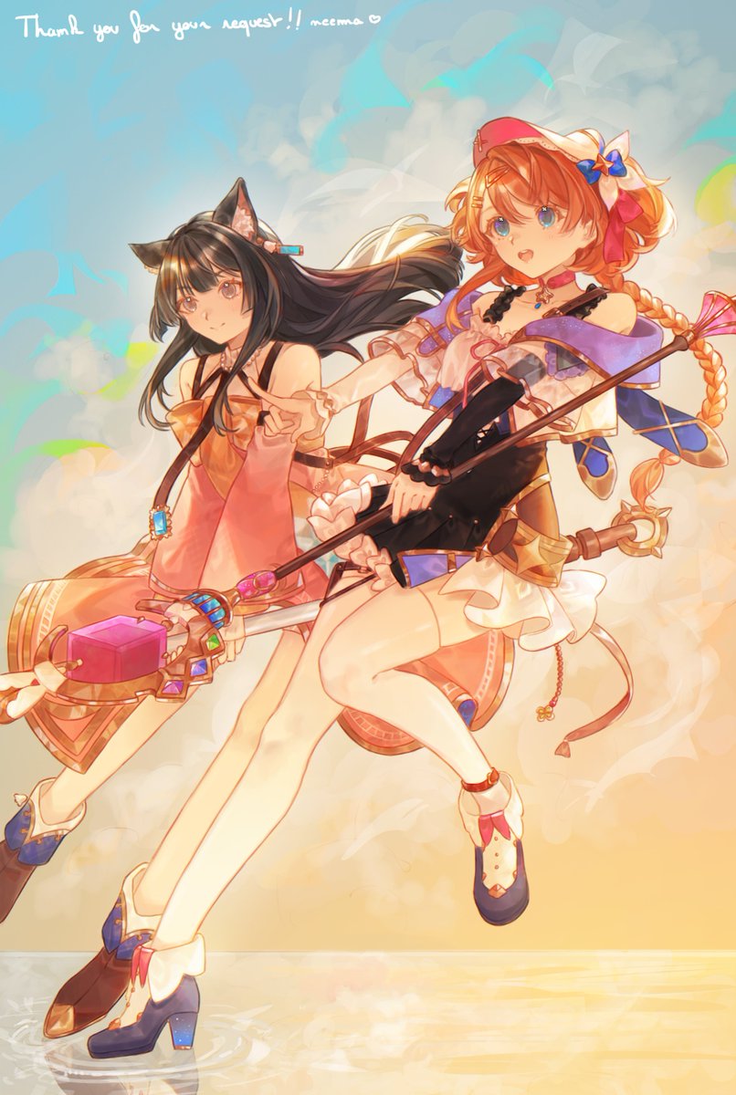 oneemasan's tweet photo. valeria, heidi, resna, and izana requests 💫 #アトリ絵 https://t.co/BxTkgYcWFv