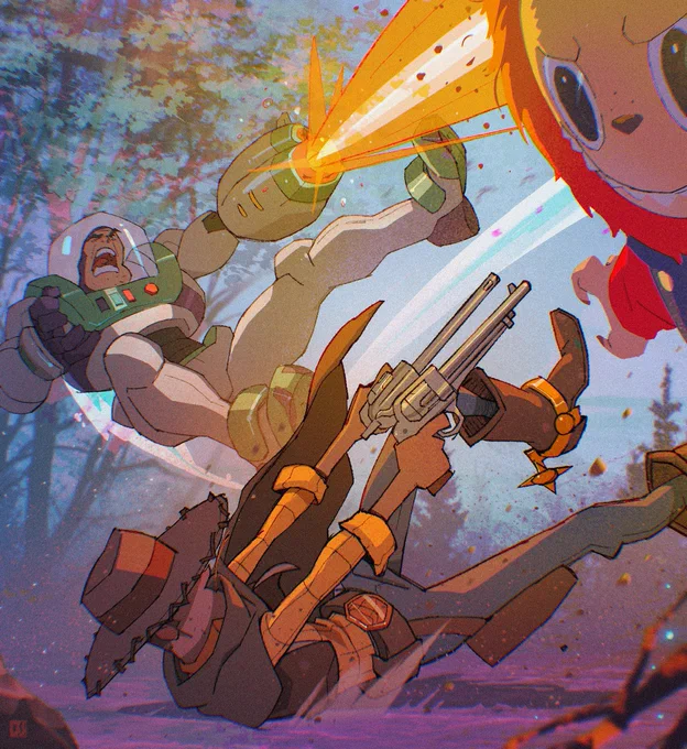Turns out before the fight between Optimus Zurg Prime and Small Soilders someone else (behind the scenes) was actually responsible for BUZZ &amp; WOODY being hunted down. Hmmmm...I wonder who that was? Oh Worry. - #buzzlightyear #woody #pixar