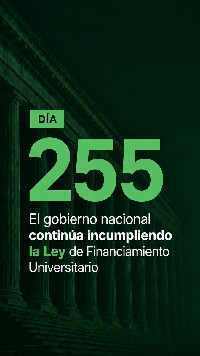PosgradoDerUBA's tweet photo. 📢 CUMPLAN LA LEY !!!
#UBA
#FinanciamientoUniversitario https://t.co/cMNWqwIttk