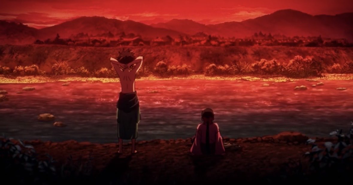 xinminglai's tweet photo. 原作では第１話に出てこなかったコガネを、アニメでは出す必然。水と月に染み出される色彩の、メタファーとしての使い方に〝上手い〟と痺れる。
#ワールドイズダンシング https://t.co/dp8fuHWzPN